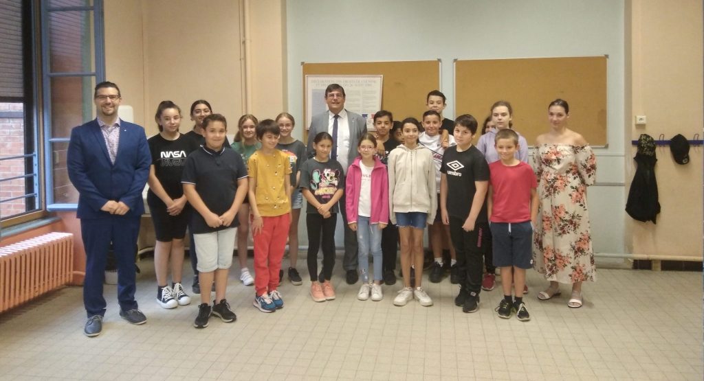 sensibilisation école Trévoux avec le Sénateur Patrick CHAIZE